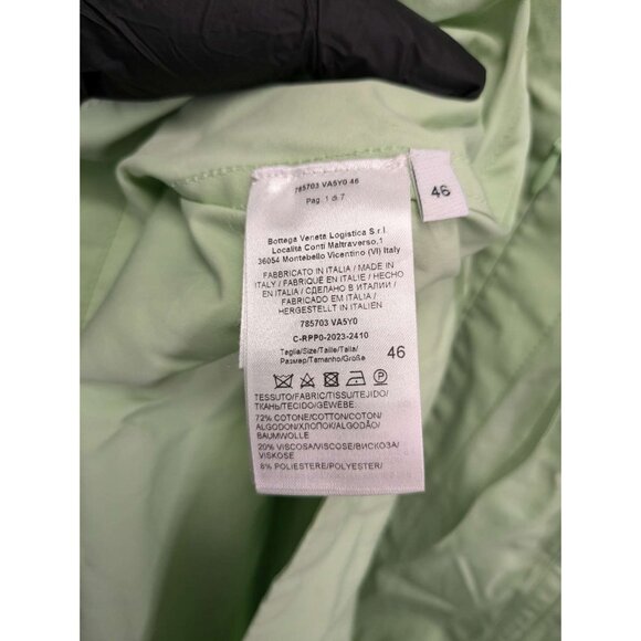 Bottega Veneta Sleeveless Cotton-Blend Midi-Dress Fresh Mint US10 785703 - Picture 4 of 7